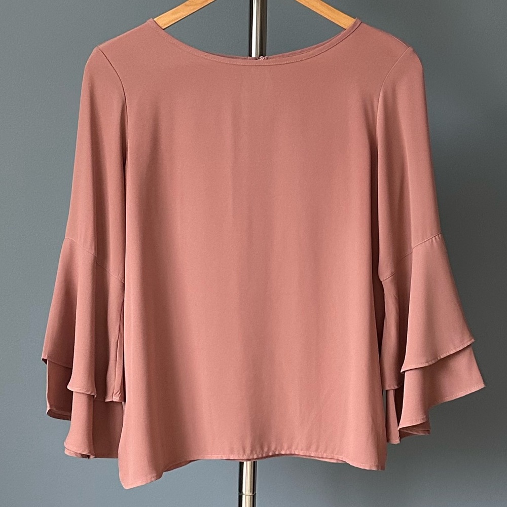 Loft Mixed Jersey Blouse